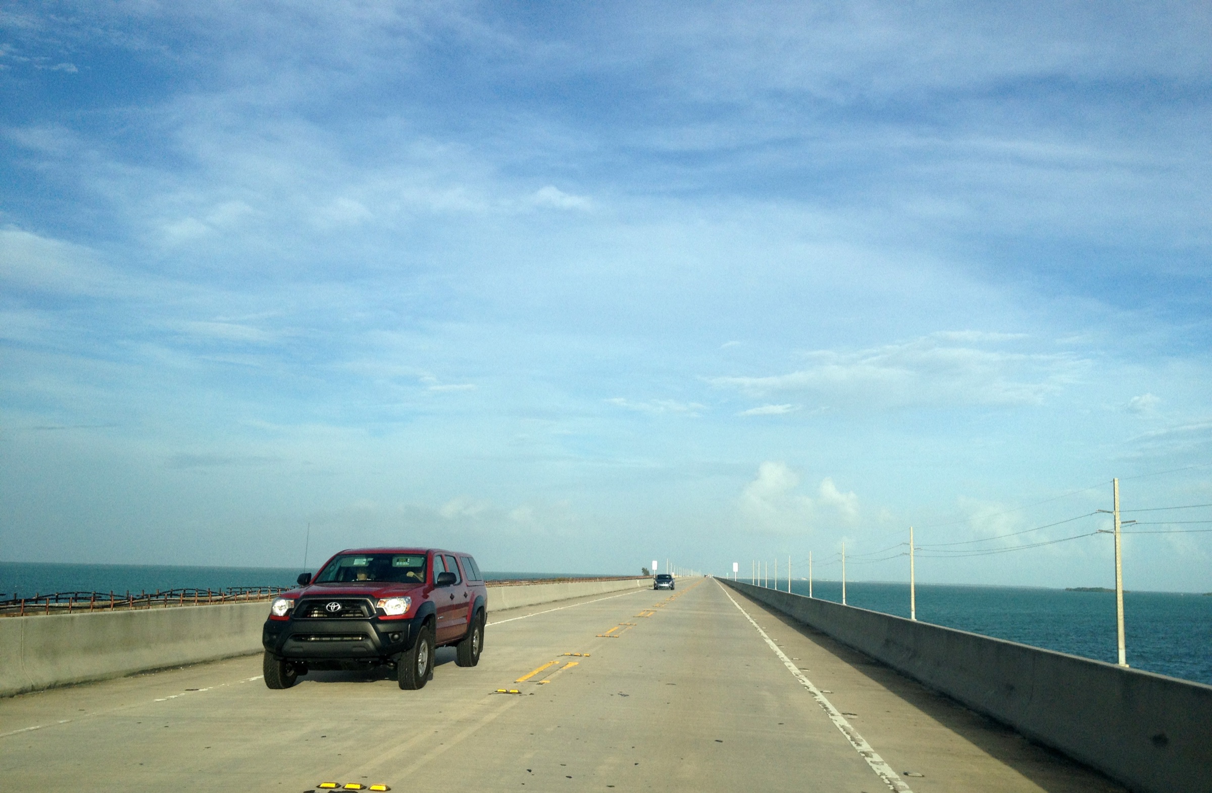 The Overseas Highway crossing the Seven Mile Bridge in the Florida Keys